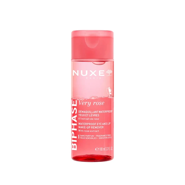 Nuxe Very Rose Biphase Waterproof Eye and Lip Çif Fazlı Makyaj Temilzeyici 100 ml ürün görseli 1