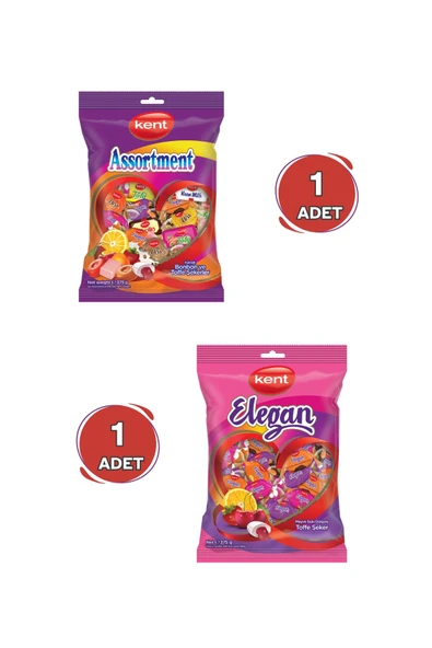 Karışık ve Elegan Bayram Şekeri (375 Gr x 2 Adet) ürün görseli 1
