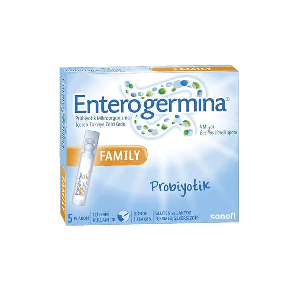 Enterogermina Family Probiyotik 5 Flakon Takviye E ürün görseli 1