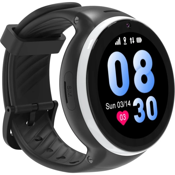 TEM BILICRA ROUND KIDS SMART WATCH BLACK - Resim 3