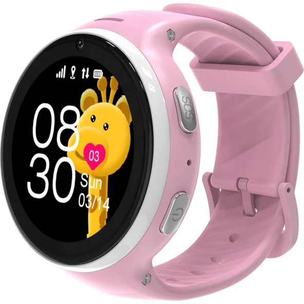 TEM BILICRA ROUND KIDS SMART WATCH PINK - Resim 2