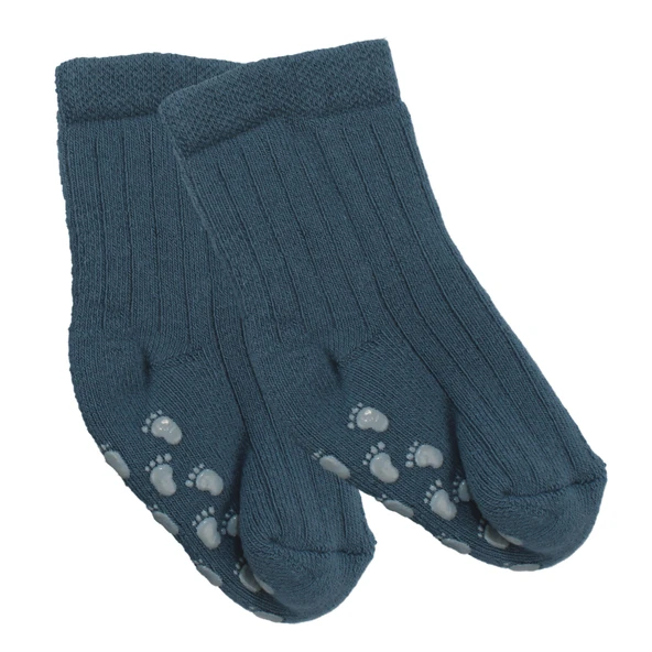 Unisex Mavi Kaydırmaz Taban Polar Çorap ürün görseli 1