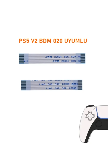 Ps5 V2 Bdm 020 Kollar İle Uyumlu L R L2 R2 Tetik Flex Kablo ürün görseli 1