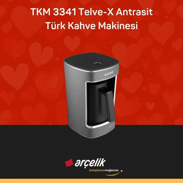 ARÇELİK TKM 3341 Telve-X Antrasit Türk Kahve Makinesi ürün görseli 1