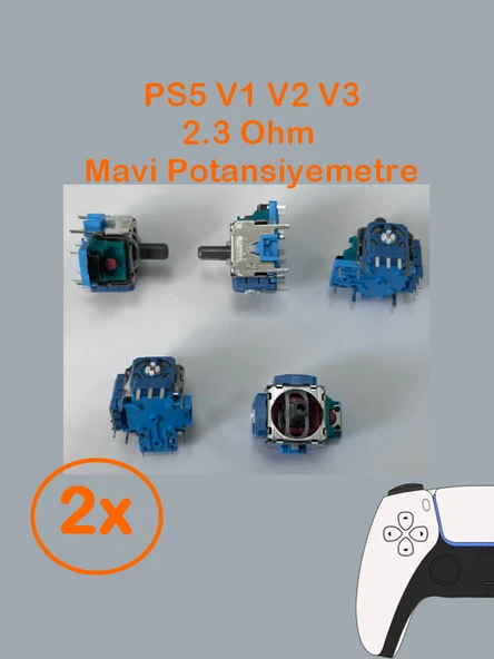 2 Adet Ps5 Analog Motoru Tüm Kollar İle Uyumlu 2.3k Ohm ürün görseli 1