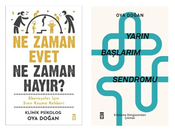 Oya Doğan Yarın Başlarım Sendromu + Ne Zaman Evet Ne Zaman Hayır (2 Kitap) ürün görseli 1