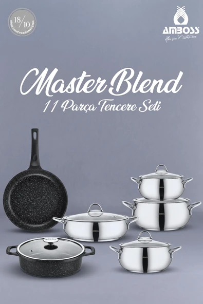 Master Blend 11 Parça Tencere Tava Seti ürün görseli 1
