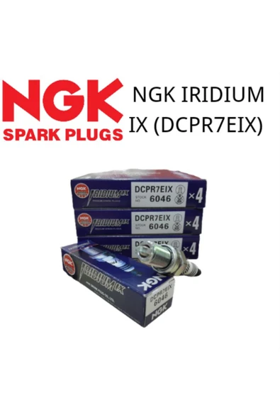 NGK 6046 İridium Buji Takımı DCPR7EIX 4 Adet - 4'Lü Takım ORJİNAL NGK(4 ADET) ürün görseli 1