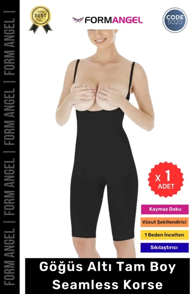 #Korse Dikişsiz Toparlayıcı Kaymaz Seamless Sıkılaştırıcı Kadın Göğüs Altı Tam Boy Korse - 1 Adet ürün görseli 1