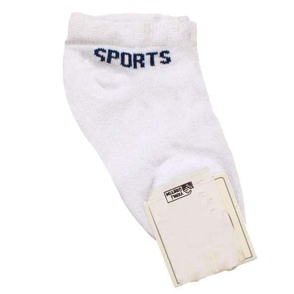 Erkek Çocuk Beyaz Laci Sports Yazılı Patik Çorap ürün görseli 1