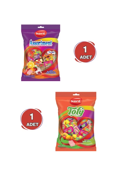 Karışık ve Tofy Bayram Şekeri (375 Gr x 2 Adet) ürün görseli 1