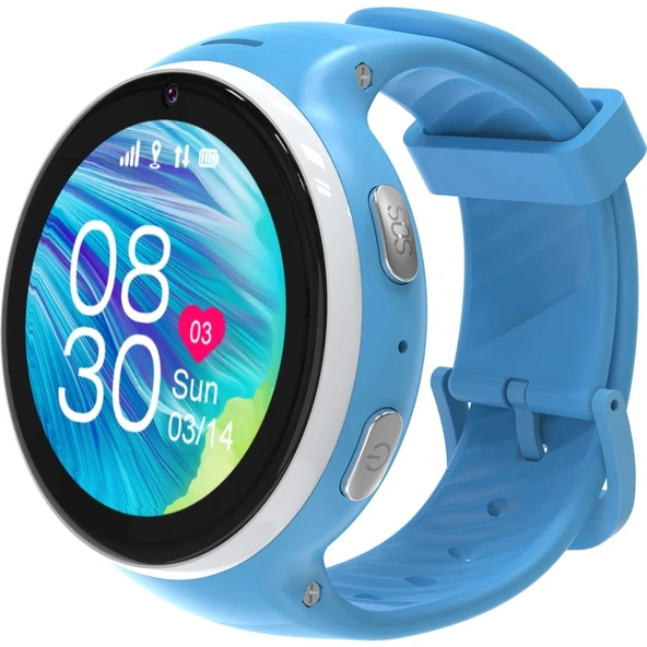 TEM BILICRA ROUND KIDS SMART WATCH BLUE - Resim 2