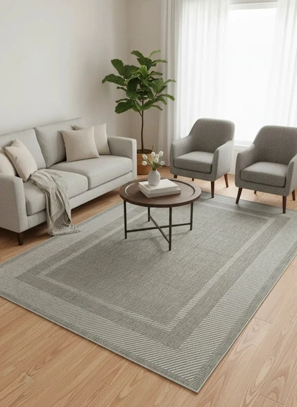 Mess Modern Dekoratif Yumuşak Dokulu Sisal Halı 3948 Krem Vizon ürün görseli 1