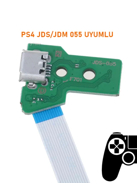 Ps4 V3 Kollar İle Uyumlu Jds Jdm 050 055 Usb Port & 12 Pın Flex ürün görseli 1