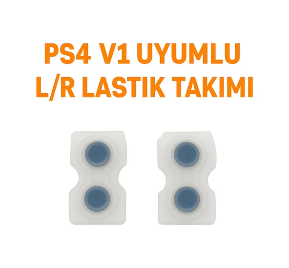 1 TAKIM 2 ADET PS4 V1 KOLLAR İLE UYUMLU L/R LASTİK TAKIMI ürün görseli 1