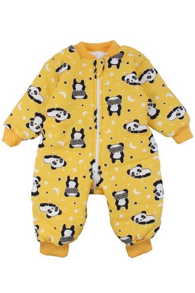 Unisex Sarı Panda Yıldız Desenli Uyku Tulumu 2.5 TOG ürün görseli 1