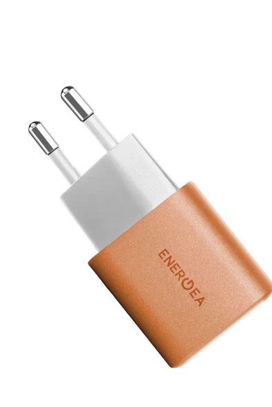 Energea AmpCharge GaN35 1 Adet 35W Type C 1 Adet 30W USB Çıkışlı PD PPS QC Duvar Tipi Hızlı Şarj Aleti - Turuncu ürün görseli 1