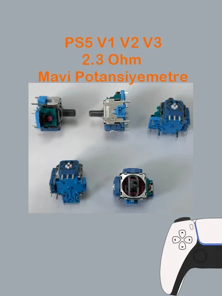 Ps5 Tüm Kollar İle Uyumlu Analog Motor Mavi Renk 2.3k Ohm ürün görseli 1