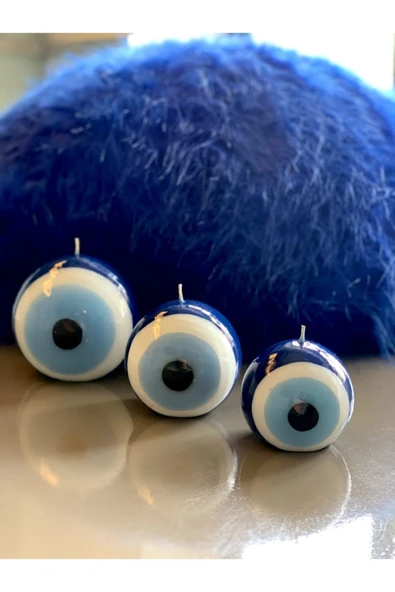 Gizemli Home Nazar Boncuğu Mum 3 Lü Set ürün görseli 1