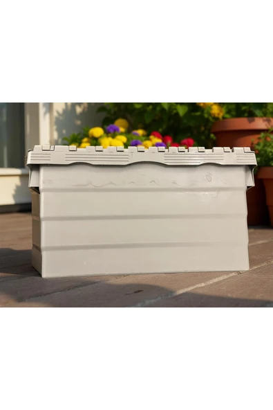 Aslan Ticaret (2’Lİ) Konik Menteşe Kapaklı Plastik Kasa 400*600*36 ürün görseli 1