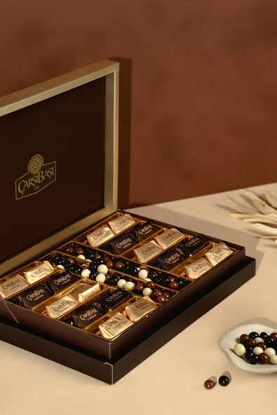 Hediyelik Kutu Kandiyotti Çikolata & Kahve Mix Drajeli 550 Gram ürün görseli 1