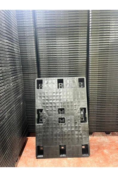 teknotrust 80 x 120 x 15 CM Plastik Palet Siyah Üzeri Kapalı ürün görseli 1