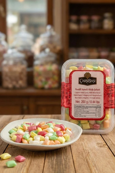 Renkli Nane Akide Şekeri 200 Gram ürün görseli 1