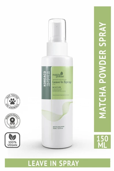 KOREACO Matcha Mucize Leaving In Spray | Nemlendirici Hacim veren Yapılandırıcı Saç Spreyi 150 ml ürün görseli 1