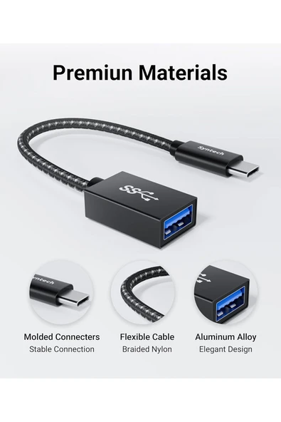 USB C - USB A 3.0 Adaptör OTG Thunderbolt 2'li Paket - Resim 5