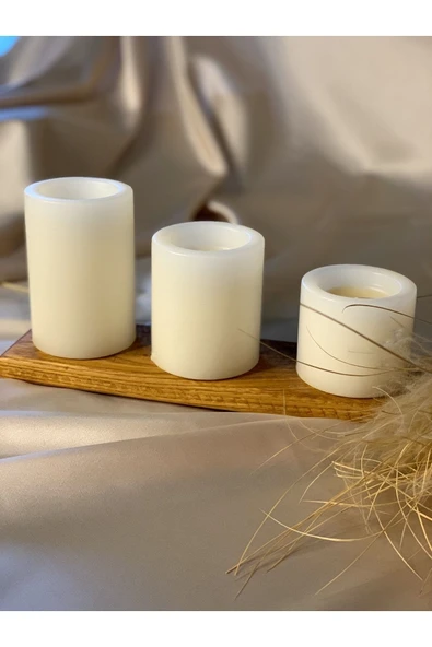 Gizemli Home 3lü Set Mum Seti Çap:5,5 - Resim 4
