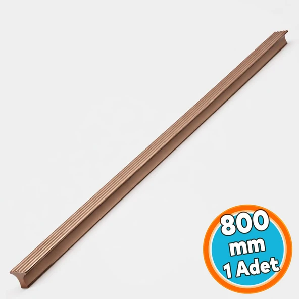 Çekmece Kulp Modern Metal Dolap Kulbu Mutfak Banyo Gardırop Bronz 800 mm 80 cm ürün görseli 1