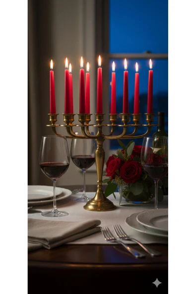 Gizemli Home 10 Lu Set Kırmızı Şamdan Mumu ürün görseli 1
