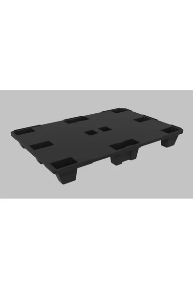 teknotrust 80 x 120 x 15 CM Plastik Palet Siyah Üzeri Kapalı ürün görseli 1