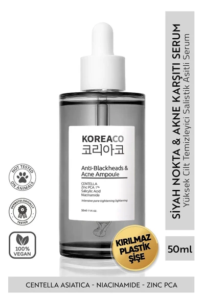 KOREACO Anti-Blackheads Acne Ampoule Siyah Nokta ve Akne Ampulü ürün görseli 1