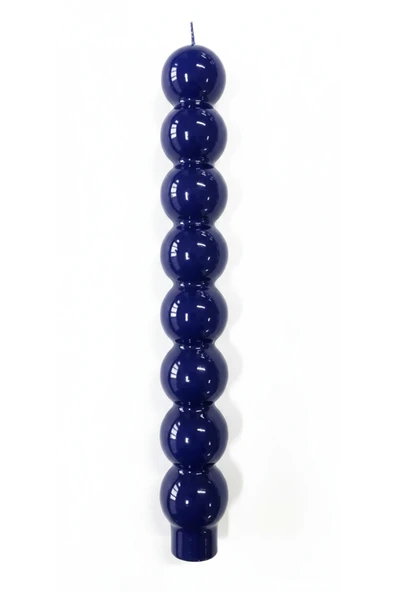 Gizemli Home Lacivert Top Şamdan Mumu - Resim 4