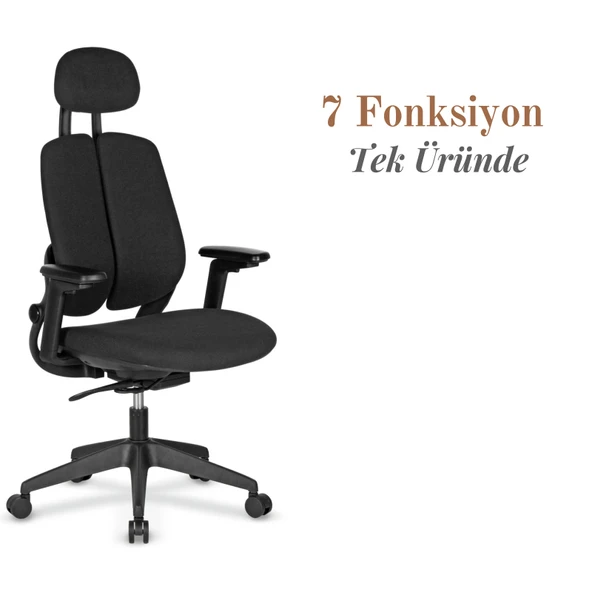 Casella Bonita Döşemeli Yönetici Koltuğu | Ofi̇s Koltuğu | Ergonomik, Şık ve Fonksiyonel ürün görseli 1