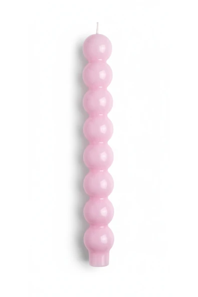 Gizemli Home Pembe Top Şamdan Mumu - Resim 3