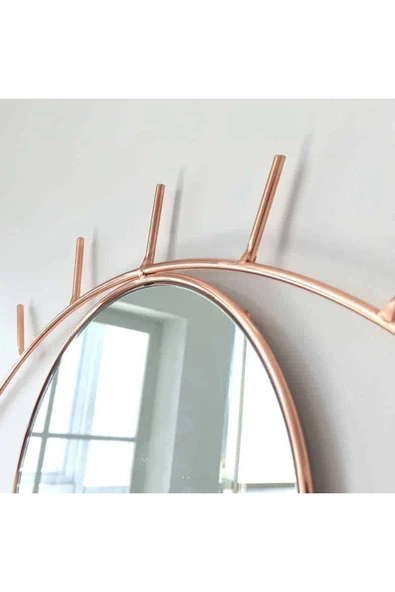 DEKOMODERN Cyclops Bakır Dekoratif Ayna - Resim 3