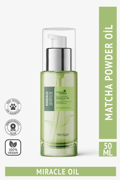 KOREACO Matcha Mucize Saç ve Vücut Yağı | Hacim Veren İpeksi Saç Serumu 50 ml ürün görseli 1