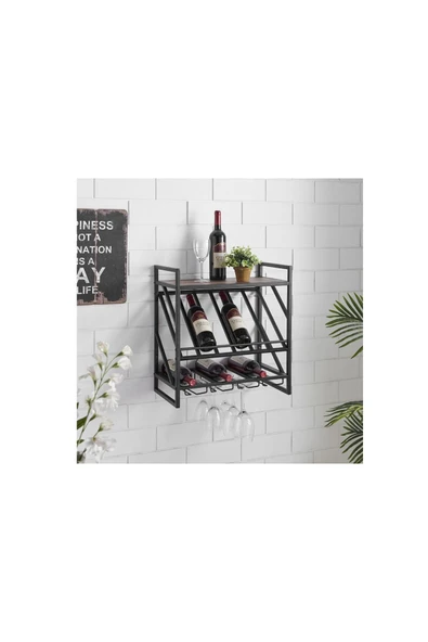 DEKOMODERN Vino Şarap Rafı ürün görseli 1