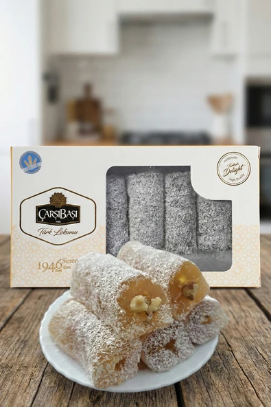 Glutensiz Hindistan Cevizli İpli Şeker Sucuğu 500 Gram ürün görseli 1