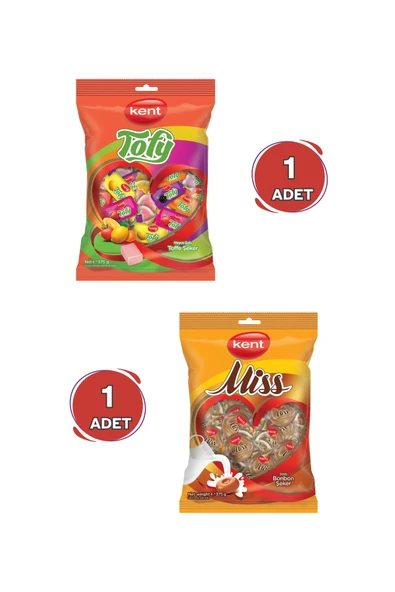 Tofy ve Misbon Sütlü  Bayram Şekeri (375 Gr x 2 Adet) ürün görseli 1