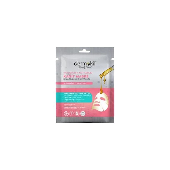 Dermokil Hyaluronik Asit Serum Kağıt Maske Nemlendirici 23 g ürün görseli 1