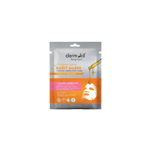 Dermokil C Vitamini Serum Kağıt Maske Aydınlatıcı 23 g ürün görseli 1