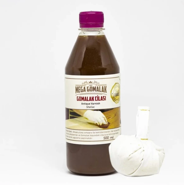 Gomalak Doğal Ahşap Cilası 500 ml + Sürme Topu ürün görseli 1