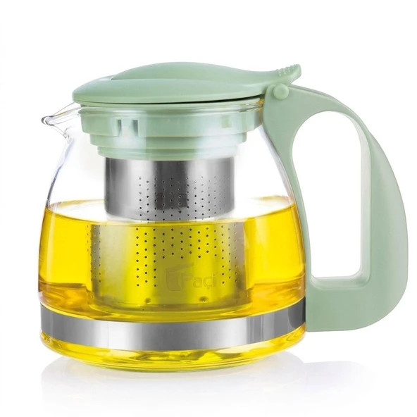 PAÇİ 700 Ml Süzgeçli Cam Çaydanlık Üstü Demlik Mav ürün görseli 1
