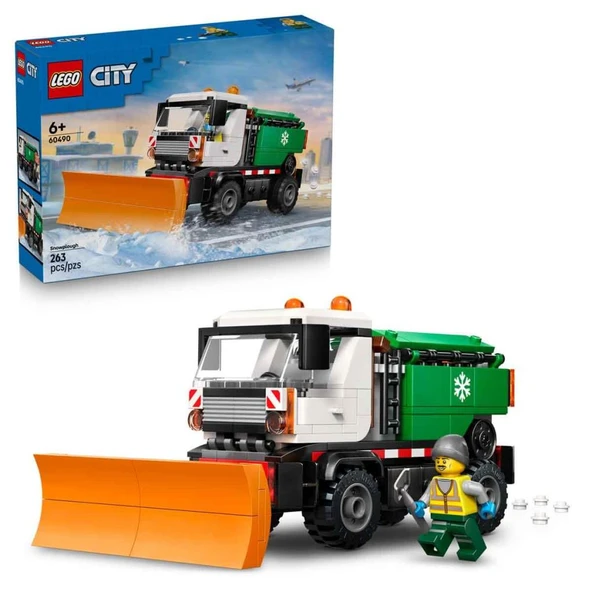 LEGO City Kar Küreme Aracı Oyuncağı - Sürücü Minifigürlü Model Kamyon Yapım Seti - 60490 ürün görseli 1