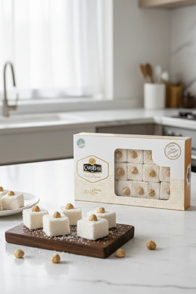 Glutensiz Fındıklı Basma Sultan Lokum 500 Gram ürün görseli 1