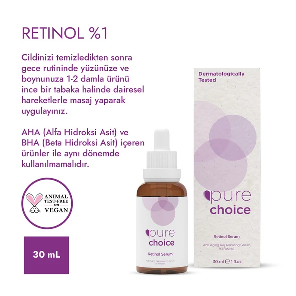 Pure Choice Retinol Serum 30 ml - Resim 4