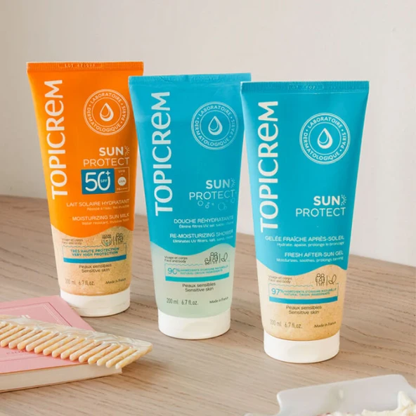 Topicrem Sun Protect Re-Moisturizing Shower 200 ml - Resim 6